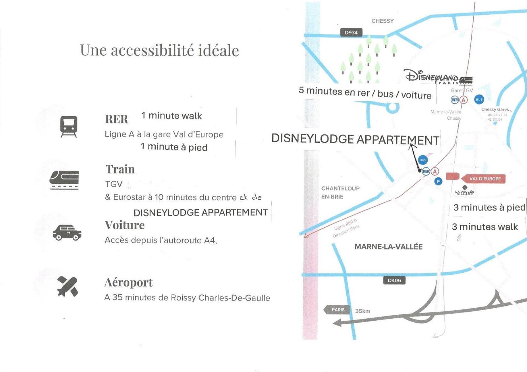 Disney 3 Mn, 14 People , 4 Bedrooms, 2 Parkings Prives Шессі Екстер'єр фото